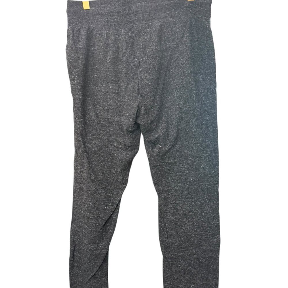 ✨ NIKE Charcoal Heathered Joggers Small EUC Cotton Stretch Lounge 👟 - Picture 4 of 8